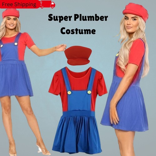 Womens adult super - mario, and