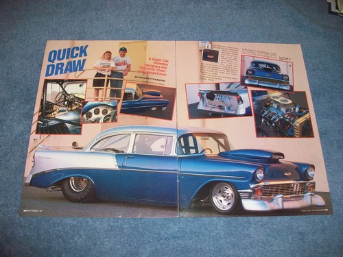 1956 chevy sedan drag car - 1956,