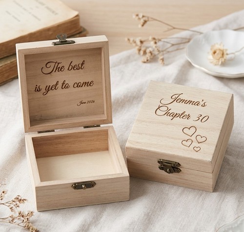 Personalised wooden memory - personalised,