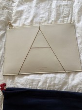Aspinal Ivory Leather Clutch