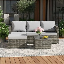 Garden Rattan Furniture Set