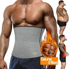 Men's Sweat Sauna Belt Waist Trainer Body Shaper Compression Workout Shapewear