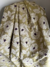 STUNNING DESIGNER THICK CHARTREUSE GREEN CHENILLE SINGLE/ DOOR CURTAIN