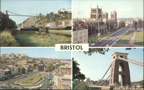 Vintage bristol topographical - bristol,