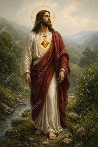 Holy jesus christ sacred heart - jesus,