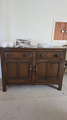 Ercol dark wood sideboard - dark,