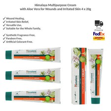 Himalaya Multipurpose Cream with Aloe Vera - Soothes Wounds & Irritated Skin x4