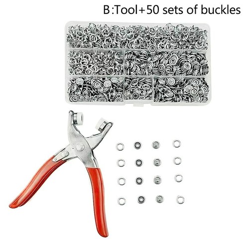 100pcs snap fastener - fastener, pliers