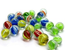 100 Colorful Glass Marbles Assorted Vibrant Perfect for Games Crafts Colleting