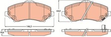 GDB4605 BRAKE PAD SET, DISC