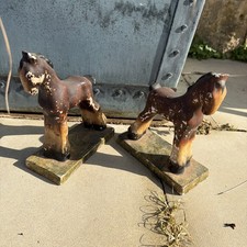 Pair Of Vintage Chalkware 
