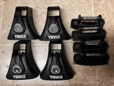NEW Thule 430 Tracker II Towers + Used TK1 Feet Landing Pads + Locks & Keys
