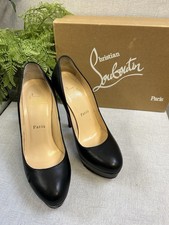 Christian Louboutin Bianca Black Kid Leather Platform Heels EU36.5 UK3.5