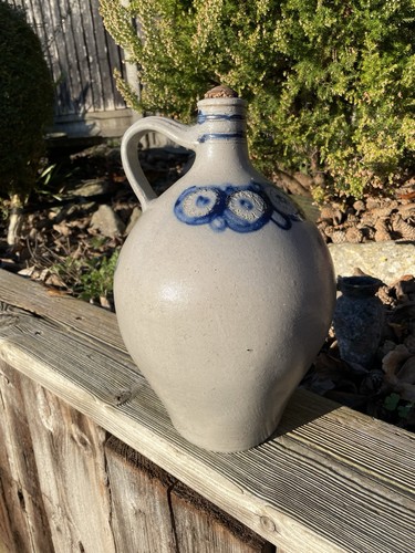 Antique stoneware jar jug - stoneware,
