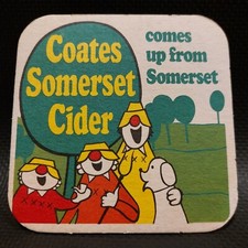 Coates Cider Beer Mat. Uk cat