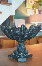 Vintage Chalkware Clam Shell &