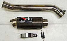 SUZUKI GSXR 1000 AUSTIN RACING CARBON 60mm EXHAUST END CAN SILENCER 2007 - 2008