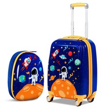 2Pcs 12" 18" ABS Kids Suitcase