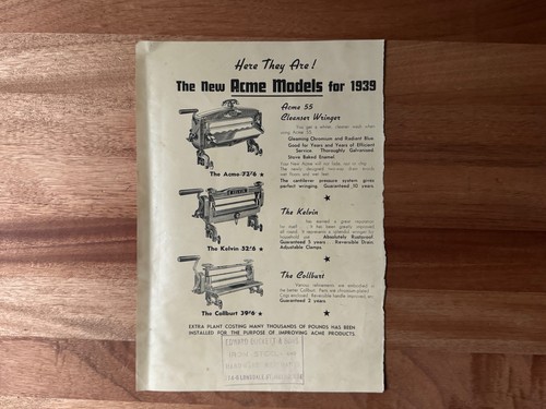 Vintage 1939 acme clothes - acme,
