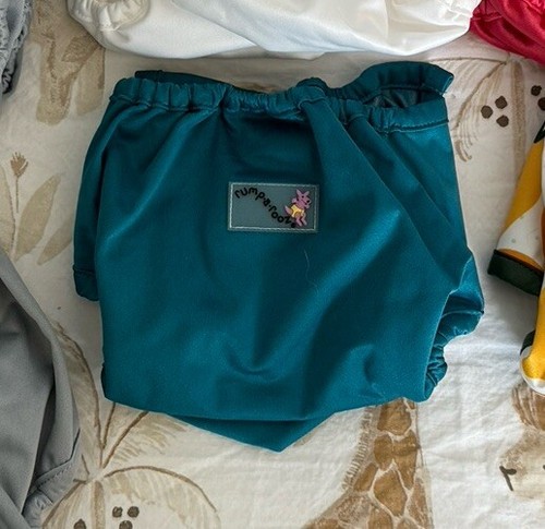 Teal newborn cloth diaper - newborn,