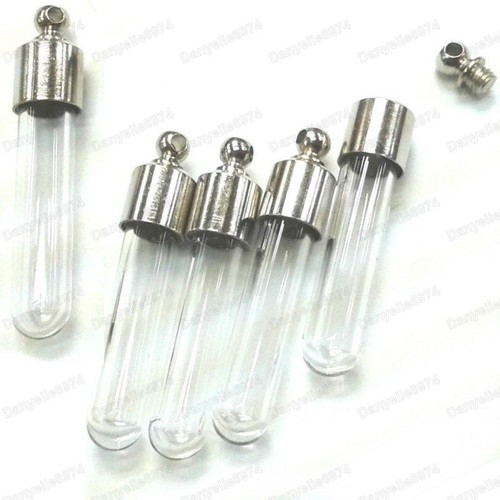 5pcs glass tube vials - glass,