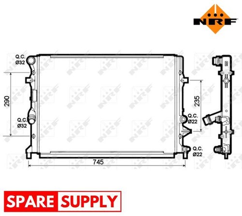 Radiator engine cooling for - engine,