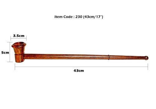 Wooden smoking pipe stem - wooden,