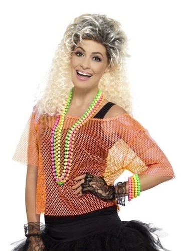 Neon orange mesh - orange, top