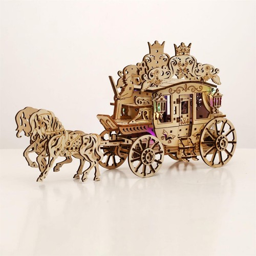 Rustic horse drawn cart - 3d,