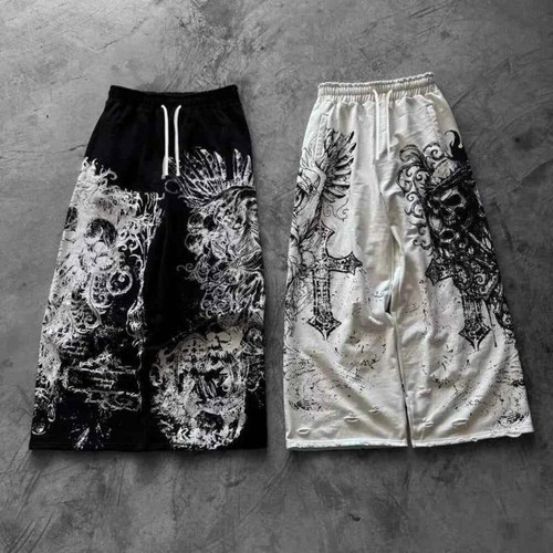 Gothic skull oversized casual - gothic,