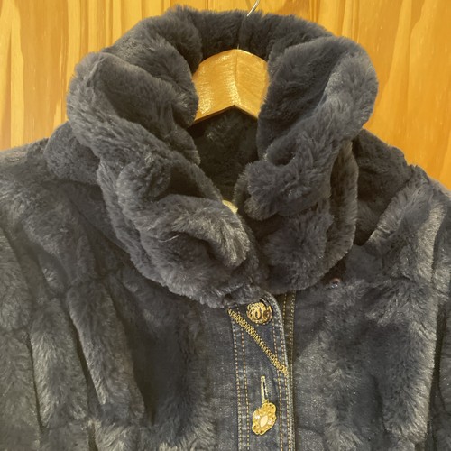 Elisa cavaletti blu faux fur - elisa,