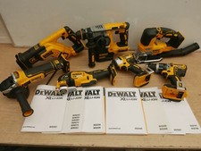 DeWalt 18v xr 7 Pce Brushless Bare Unit Bundle DCF887 DCS334 DCH273 DCG405 ETC