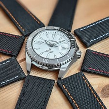 Canvas Watch Strap Band Black