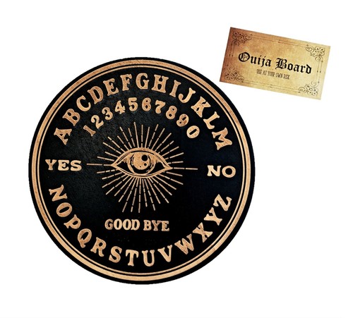 Wooden ouija board black - ouija, board,
