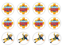  12 x FIREMAN SAM edible Cake
