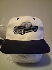 VINTAGE Hot Rod Hat Mens White