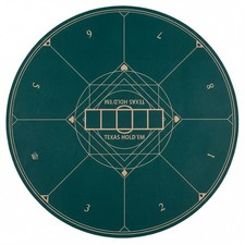 8-Player Poker Table Top Round