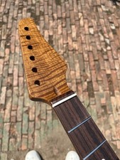 AAAA 22Fret redwood suhr stainless steel satin flame maple electric guitar neck