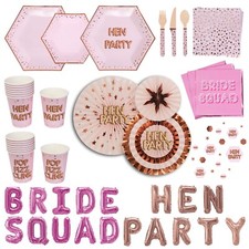 Neviti Hen Do Night Party Decorations & Partyware - Plates, Cups, Balloons, etc.