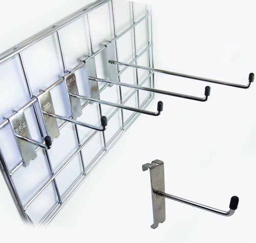 Grid wall mesh panel - hooks, arm