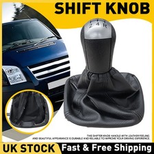 For Ford Transit MK7 2006-2014 Gear Shift Cuff + Manual Stick Shift Knob Leather