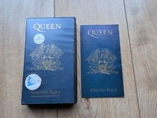 Queen Greatest Flix II VHS Video Including Exclusive Colour Booklet As Shown VGC