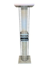 Wood & Metal CD Storage Rack