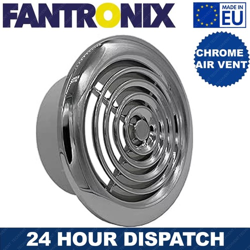 Chrome ceiling air vent 100mm - air,