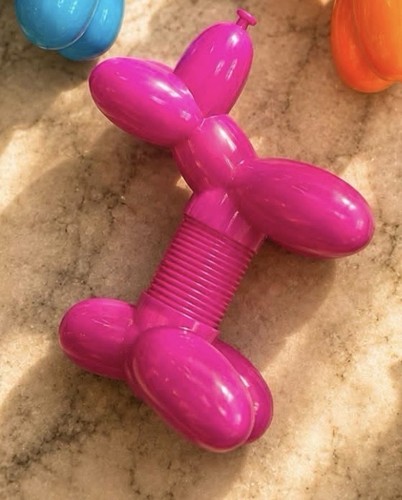 Pink balloon dog - dog, shape