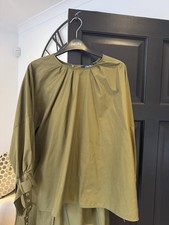 S MAX MARA LADIES OLIVE COTTON