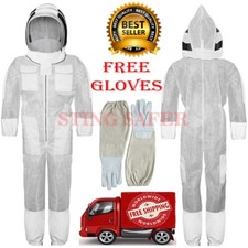 Ventilated 3 Layer Beekeepers Bee Suit Veil Beekeeping Sting Protection Bee Suit