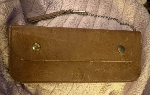 Rare vintage genuine - genuine, leather