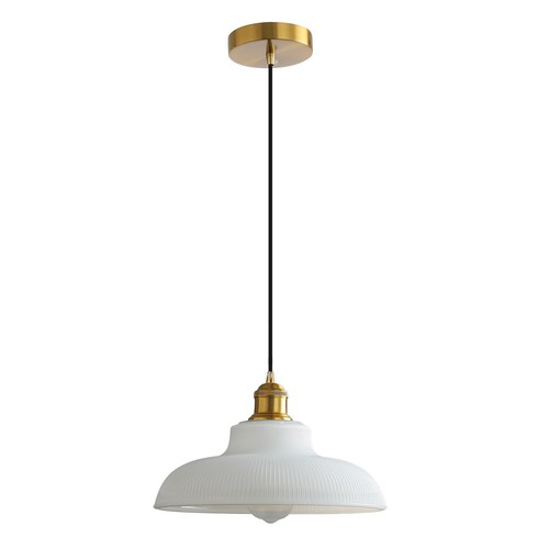 Vintage milk glass pendant - milk,