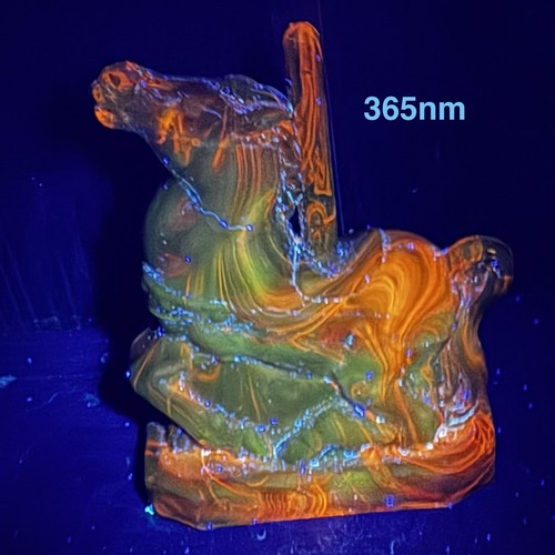 Boyd slag glass carousel horse - slag,